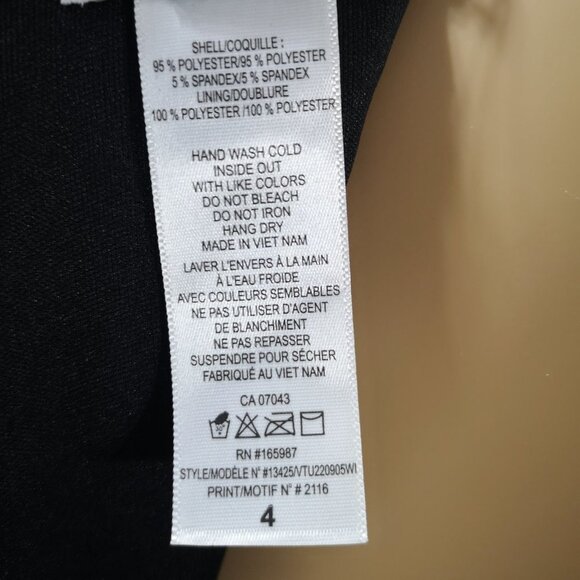 Kate-Lily Ladies V-neck Size 4 Fitted Sleeveless Dress - Picture 6 of 8